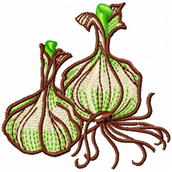 Garlic Embroidery Design 12 Garlic Embroidery Design 12